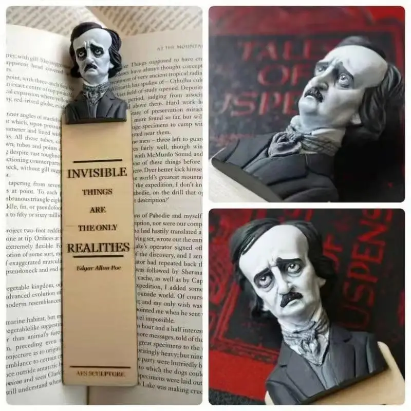 Horror bookmarks - the best gift for fans of horror novels Scarry Halloween Bookmarks, Half-Length Figure Sculpture Bookmarks