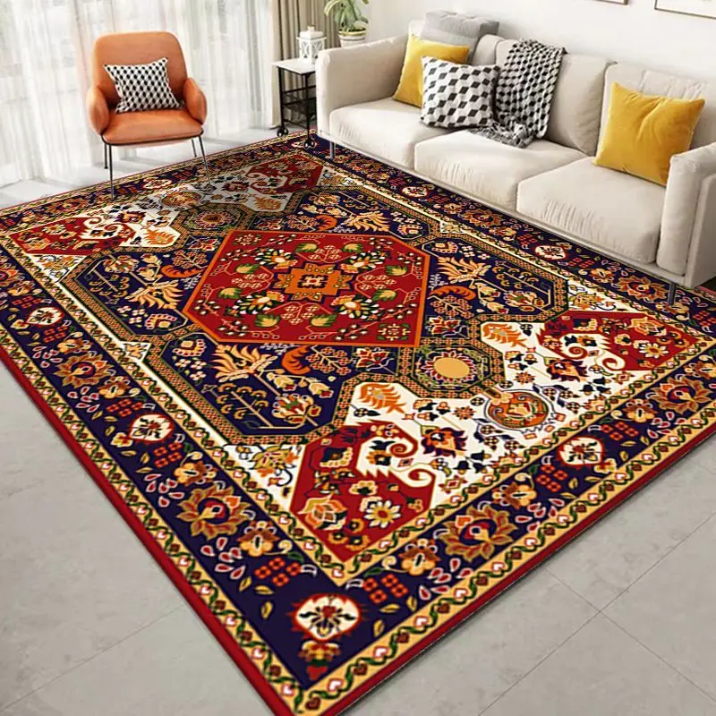 Persian Carpet Living Room Decoration Home Morocco Coffee Tables Mat Bedroom Decor Large Area Rugs Non-slip Washable Floor Mats