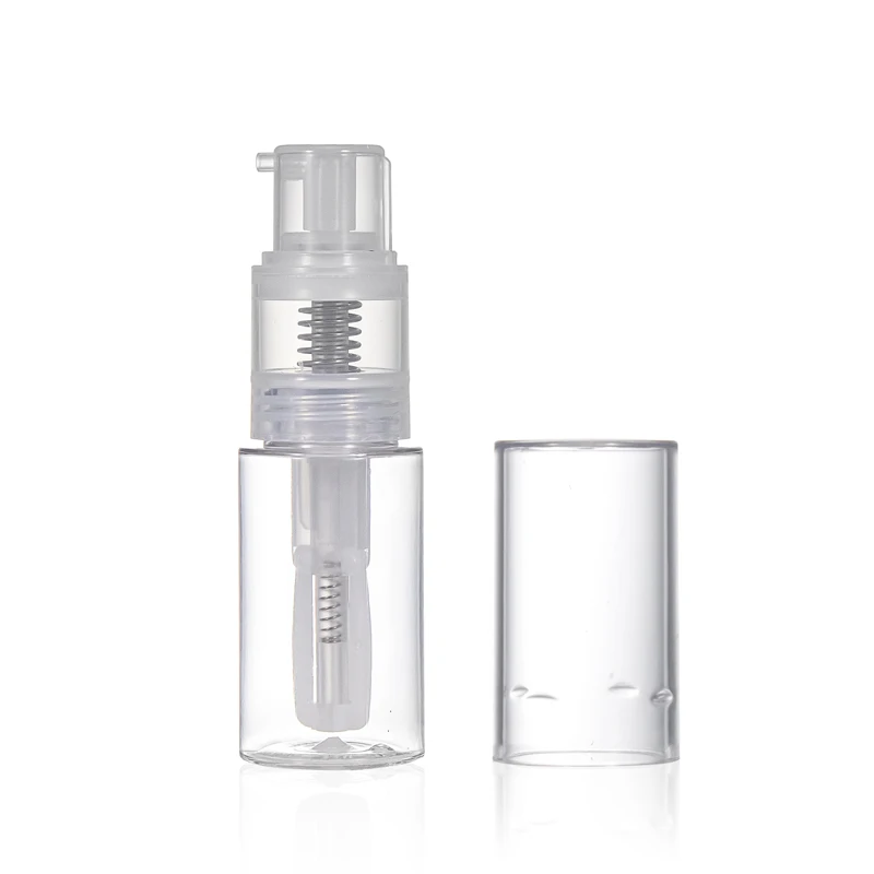 Plastic PET 35ml 50ml Powder Sprayer Loose Pump Bottle