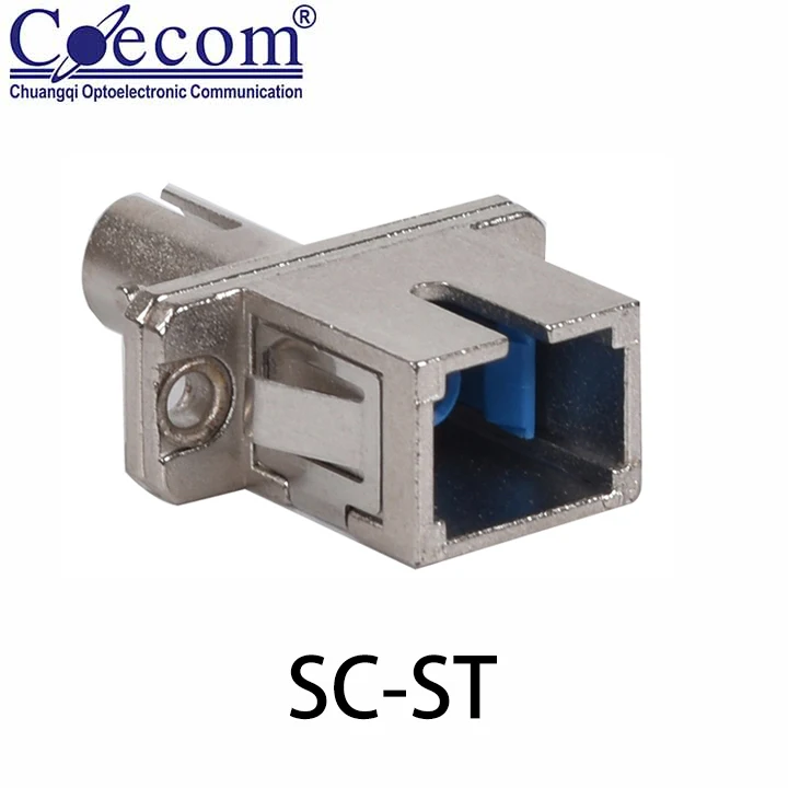 ROHS ST - SC Fiber Adapter Hybrid Optical Fiber Adapter Fiber Optic Adapter, Low Insert Loss