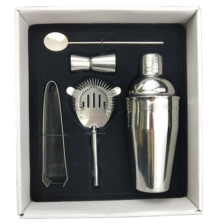 
5-piece stainless steel cocktail set 