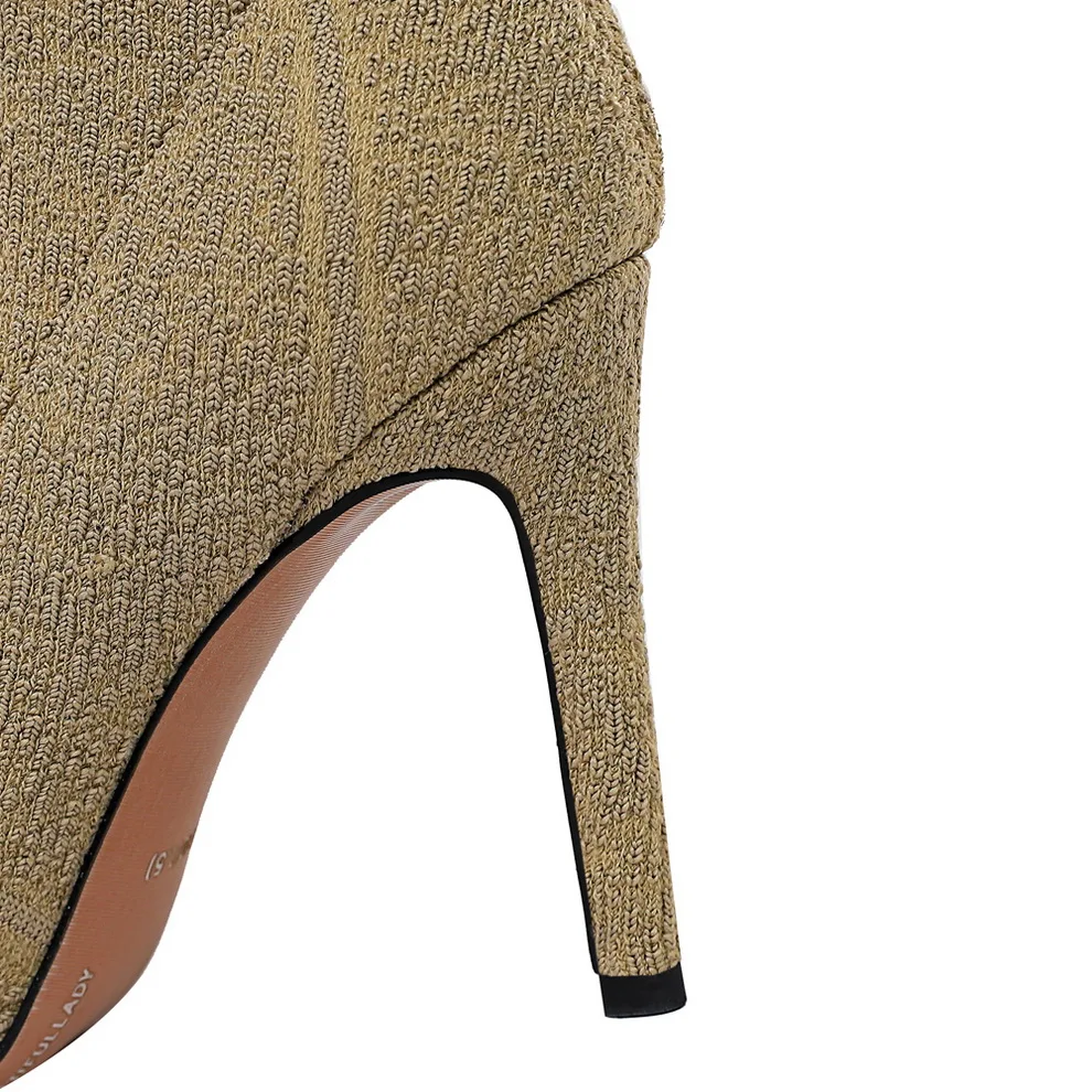 315-2 2019 new fashion contracted winter Female boots 9.5 cm Stiletto heels Pointed toes wool Lady Short boots