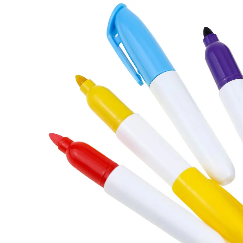 BECOL High Quality Colorful Whiteboard Markers Non Toxic Easy Erase Mini Whiteboard Marker Pen Set with Custom Logo for School