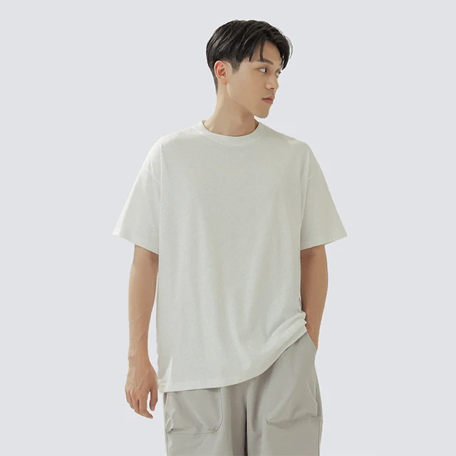 High Quality Short Sleeve Dropped Shoulder Oversized Blank T-Shirt For Wholesale