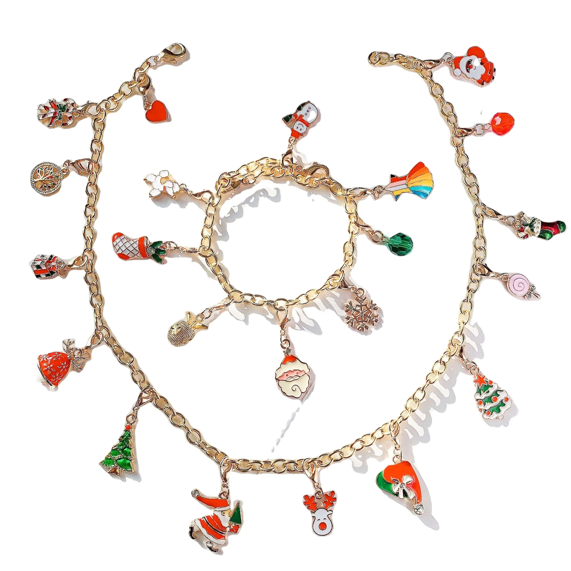 christmas jewelry set bracelets weihnachten noel papa noel navidad adornos de navidad navidad 2021 natal