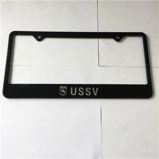 
ss 3d embossed license plate frame custom logo print car number plate frame 