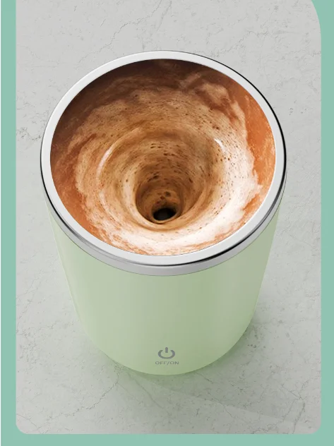 350ml Portable Stainless Steel Mug USB Rechargeable Auto Magnetic Self-Stirring Coffee and Beer Mug Wholesale