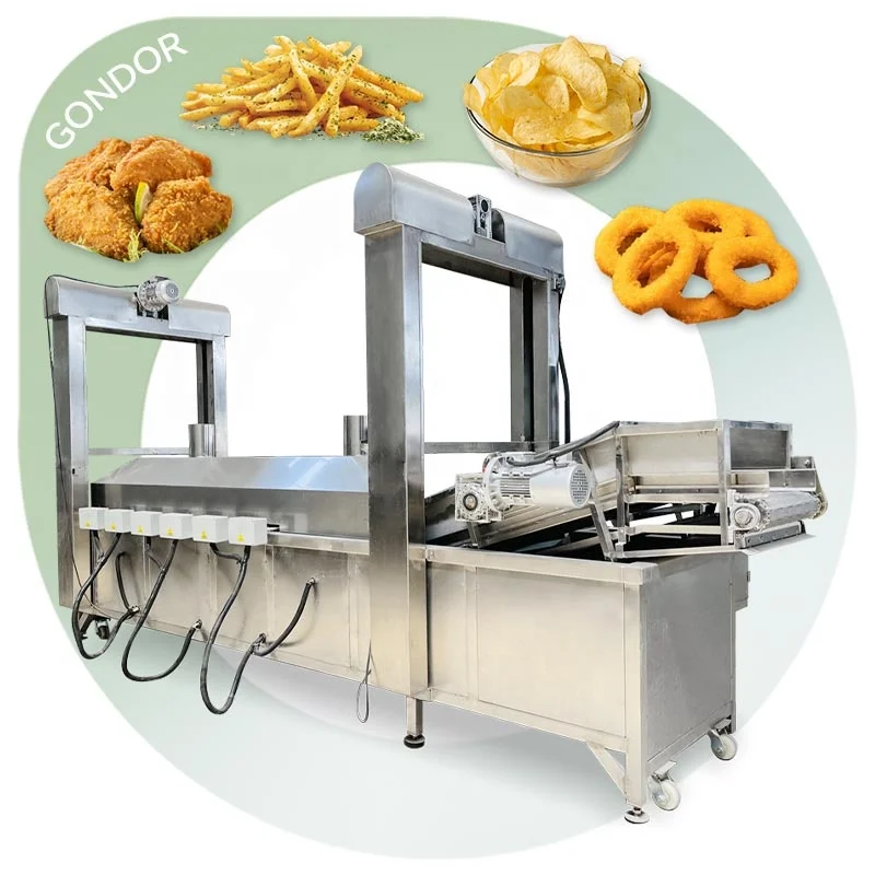 Industry Crispy Fried Automatic Onion Fish and Chip Dough Ball Deep Fryer Dep Fry Burger Machine Kenya