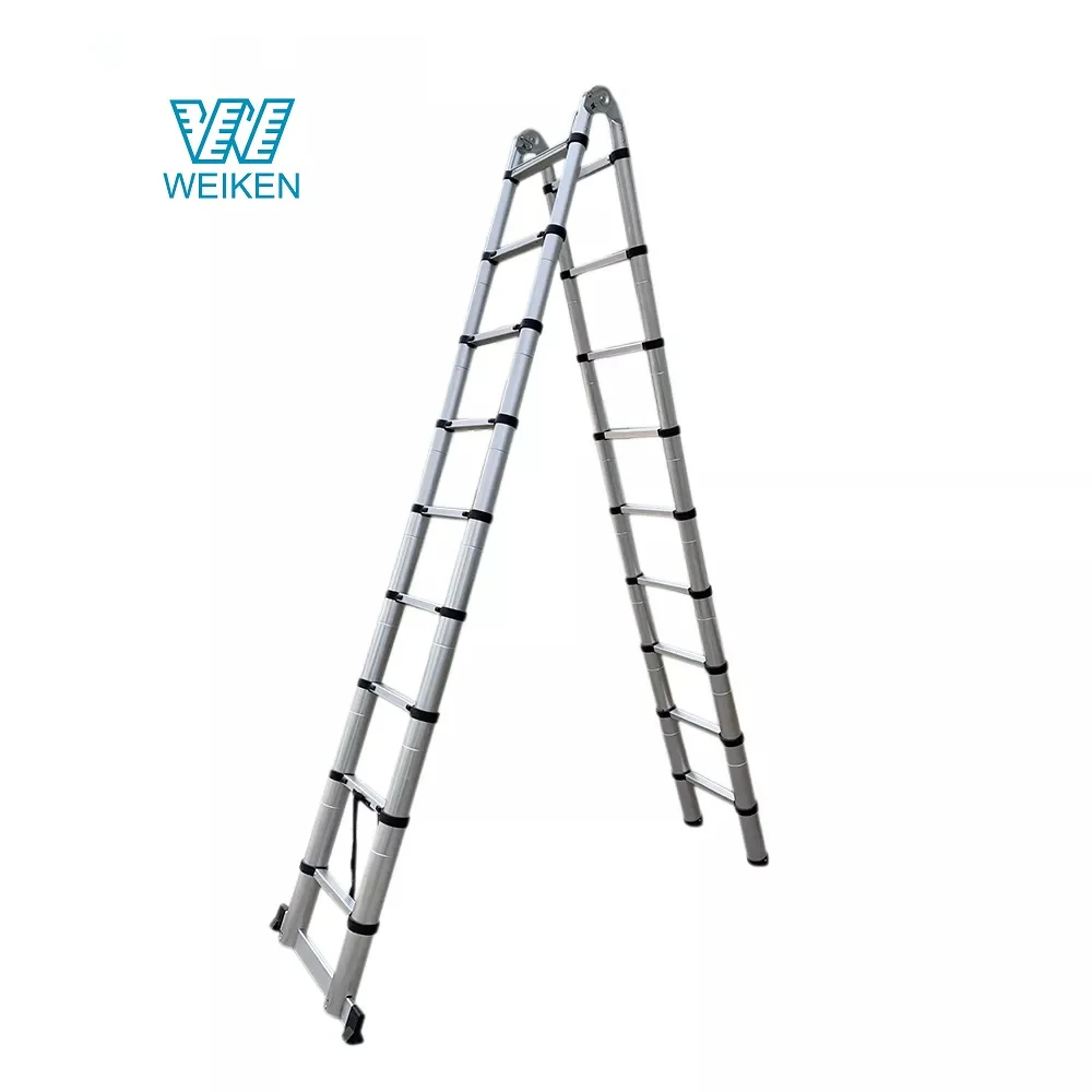 Direct Manufacturer High Quality Galvanized Steel Hydraulic Telescopic Wall Climbing Ladder