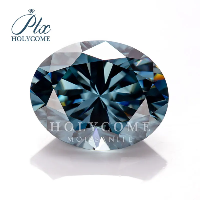 Holycome  OEM ODM Order Diamonds 0.3ct 1ct 2ct Moissanite Brilliant Oval  Cut VVS1 GRA With Certificate Oval Cut Moissanite