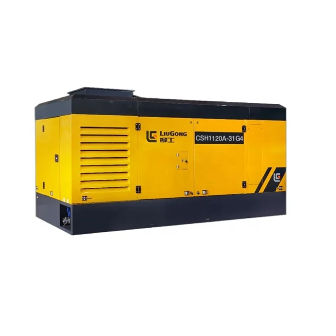 Liugong 750cfm diesel engine portable mining water well air compressor suppliers