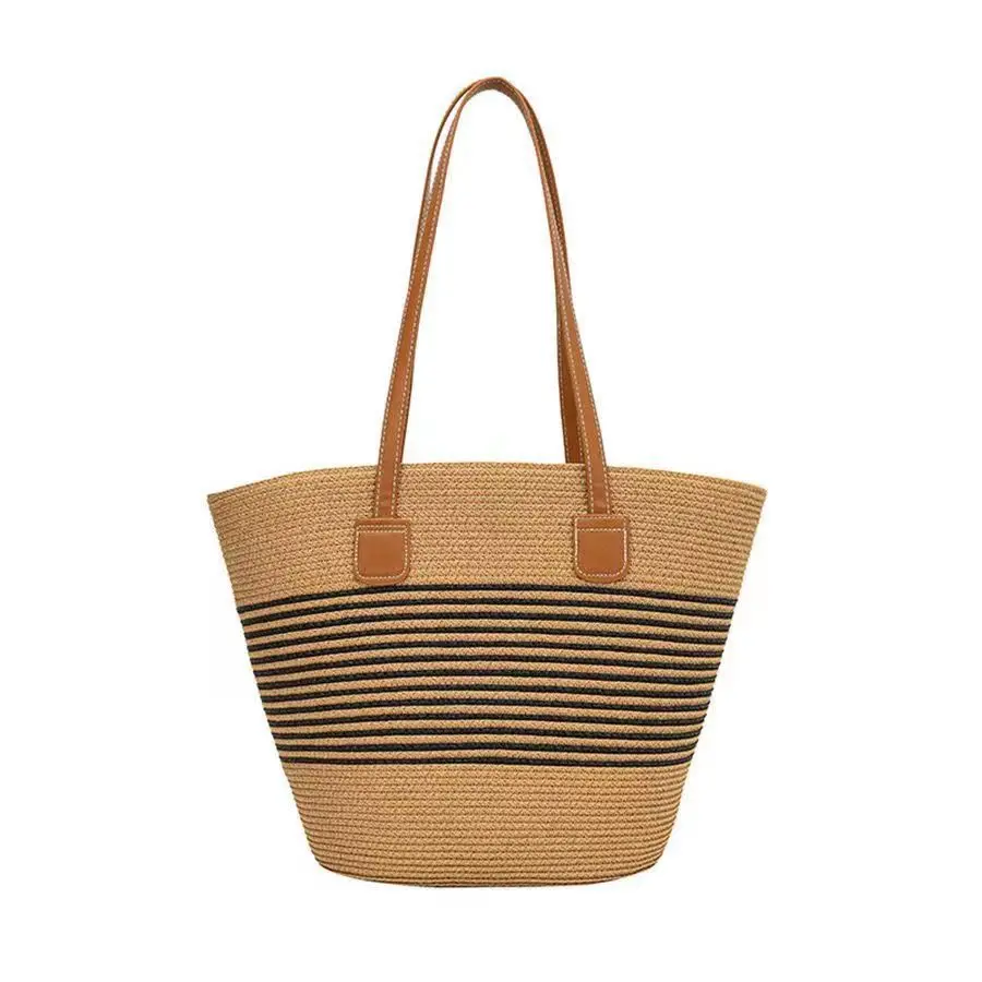 Summer beach embroidery moroccan straw tote bag straw bag straw beach bag for women