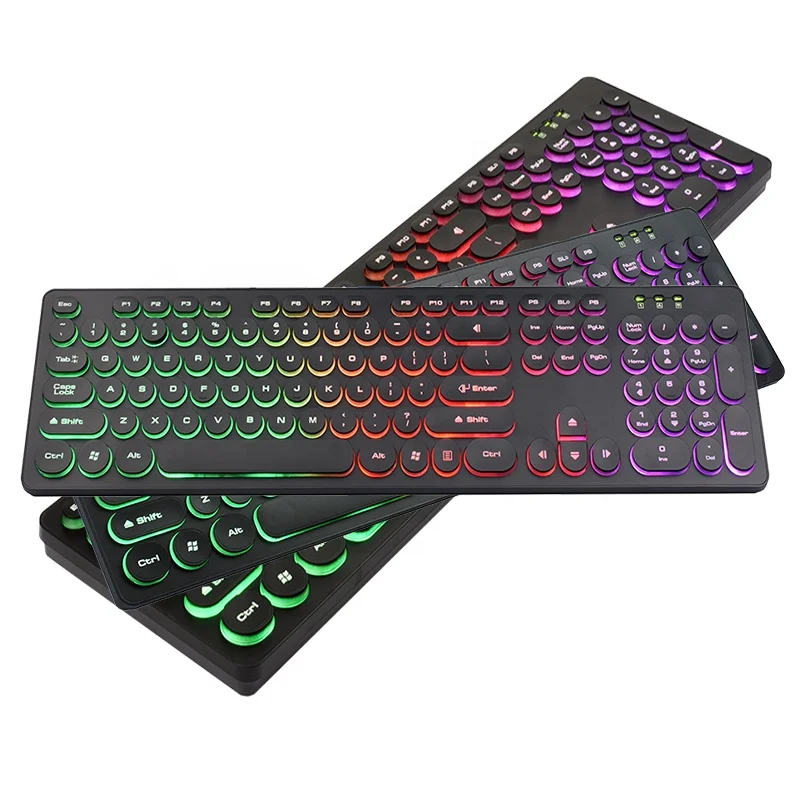 Original Shenzhen Factory Wired Backlit RGB Gaming Keyboard PC Using