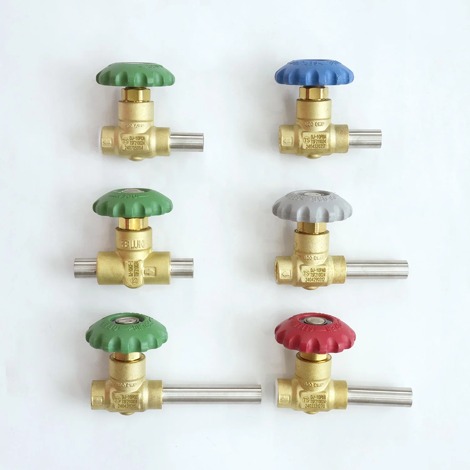 HY-04A low temperture 4MPa non-return one way cryogenic check valve with coppcr body for LN O2 Ar N2 6mm thread npt1/4