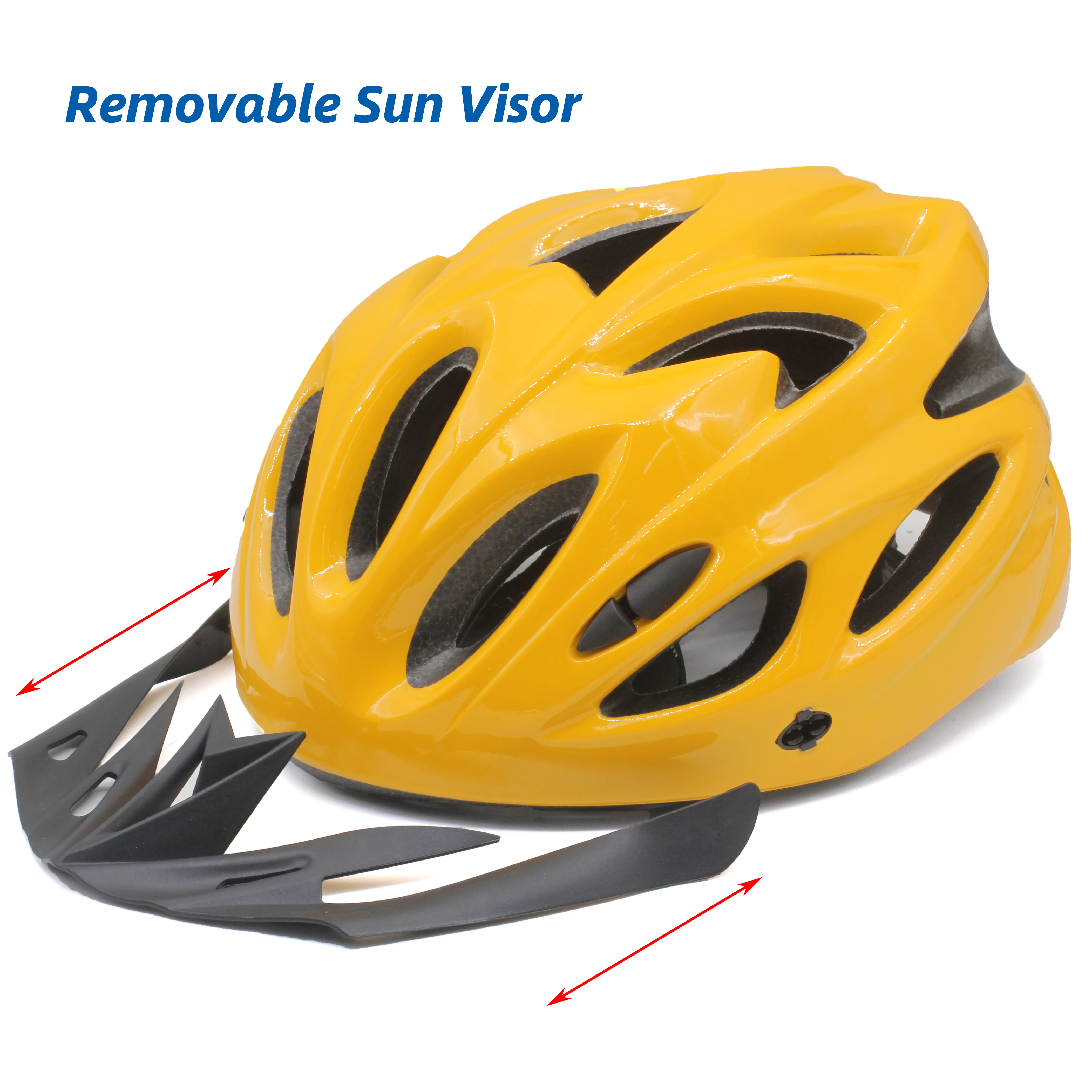 REYGEAK Bike Helmet for Adults Lightweight Bicycle Helmets Sport Safety Adjustable Cycling Skateboard With Sun Visor Riding Gear
