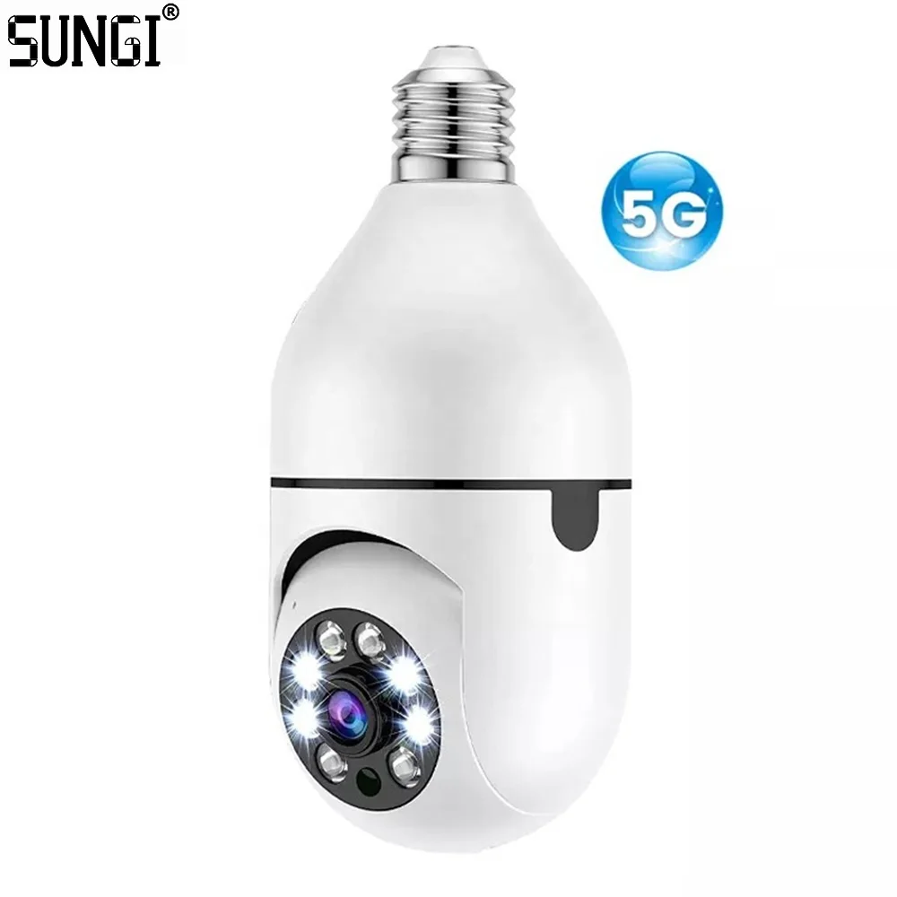 Light Bulb Security Camera E27 Light Socket Security Home Camera Indoor Full Color Day and Night Smart Motion Detection