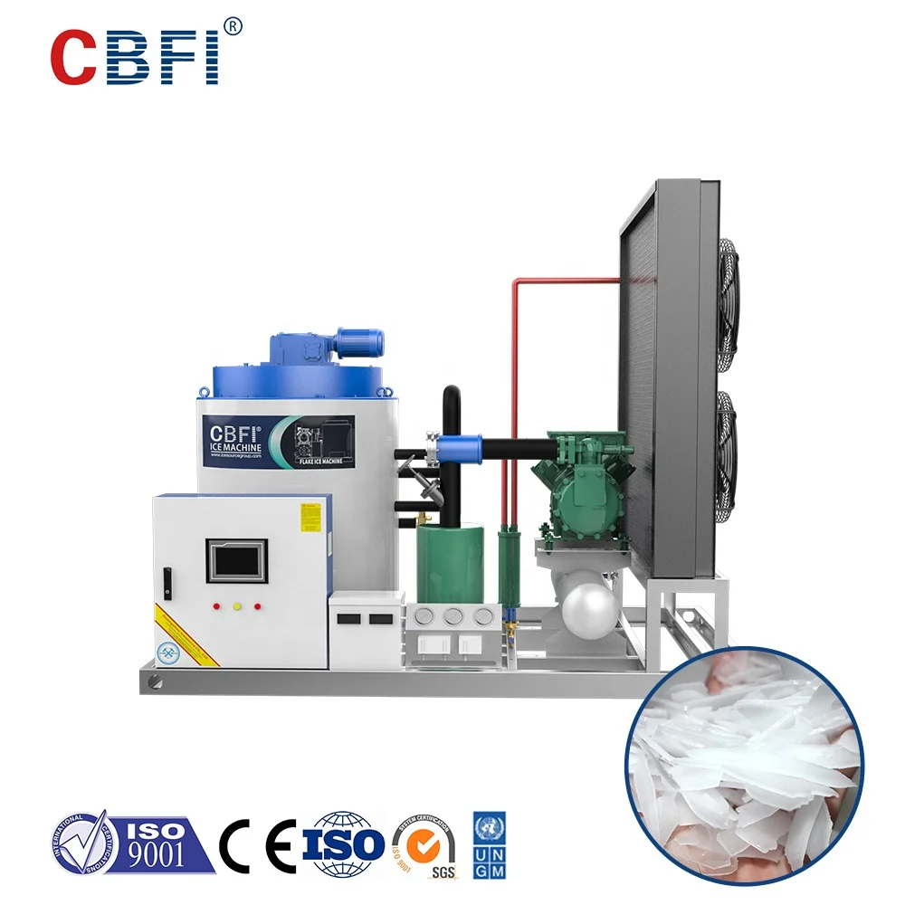 China Made Industrial Ice Flaker Machine with CE Certification Flake Ice Machine 5 Tons