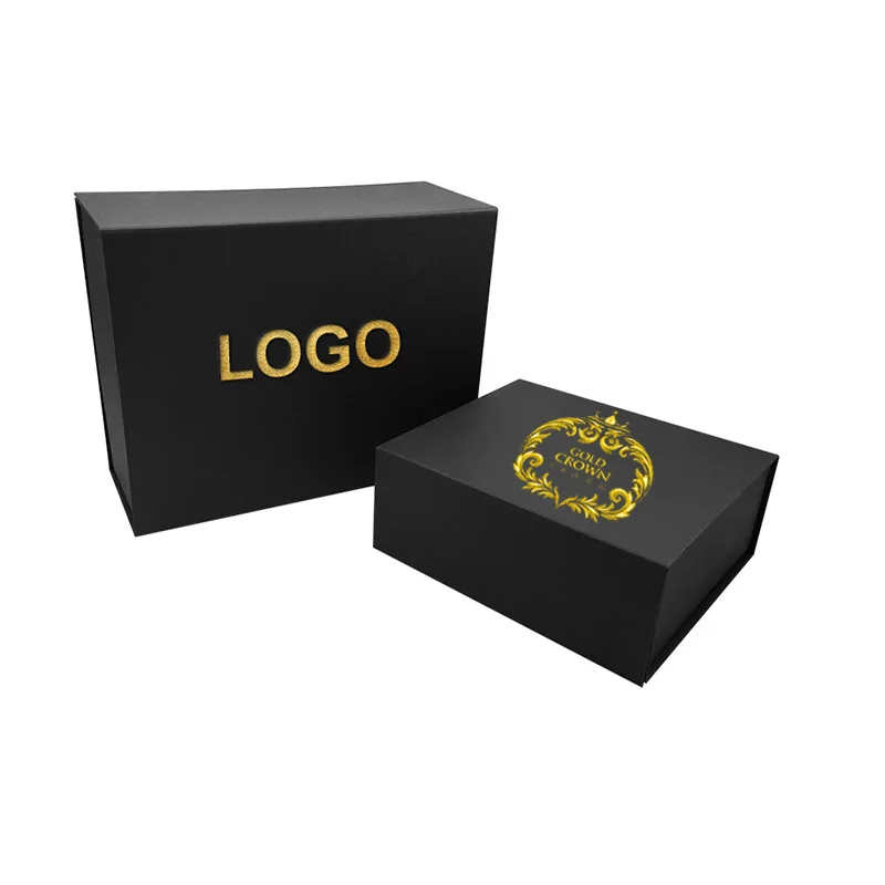 Eco Friendly Logo Designer Cardboard Packaging Magnetic Closure Custom Black Shoe Foldable Magnetic Paper Gift Box With Logo