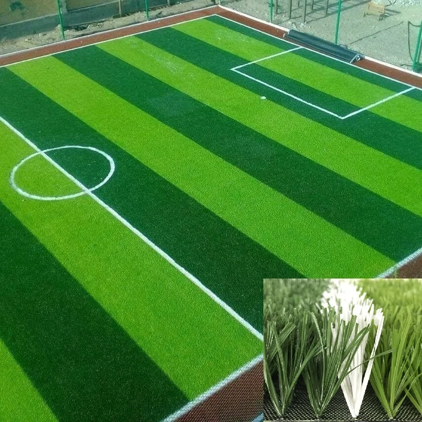 Wuxi factory 50mm PE steam turf Artificial synthetic grass for Football fields