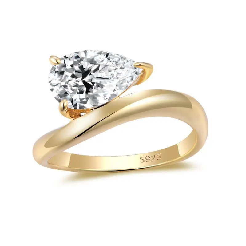 Ювелирные изделия ADODO оптом в наличии VVS Moissanite Diamond серебряные 925 кольца moissanite вечности со льдом