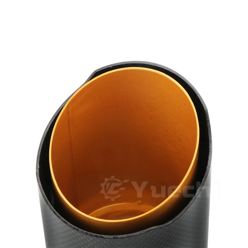 Car Exterior Accessories Customize Size Carbon Fiber Exhaust Pipe Universal  Car Modify Muffler Tail Tips