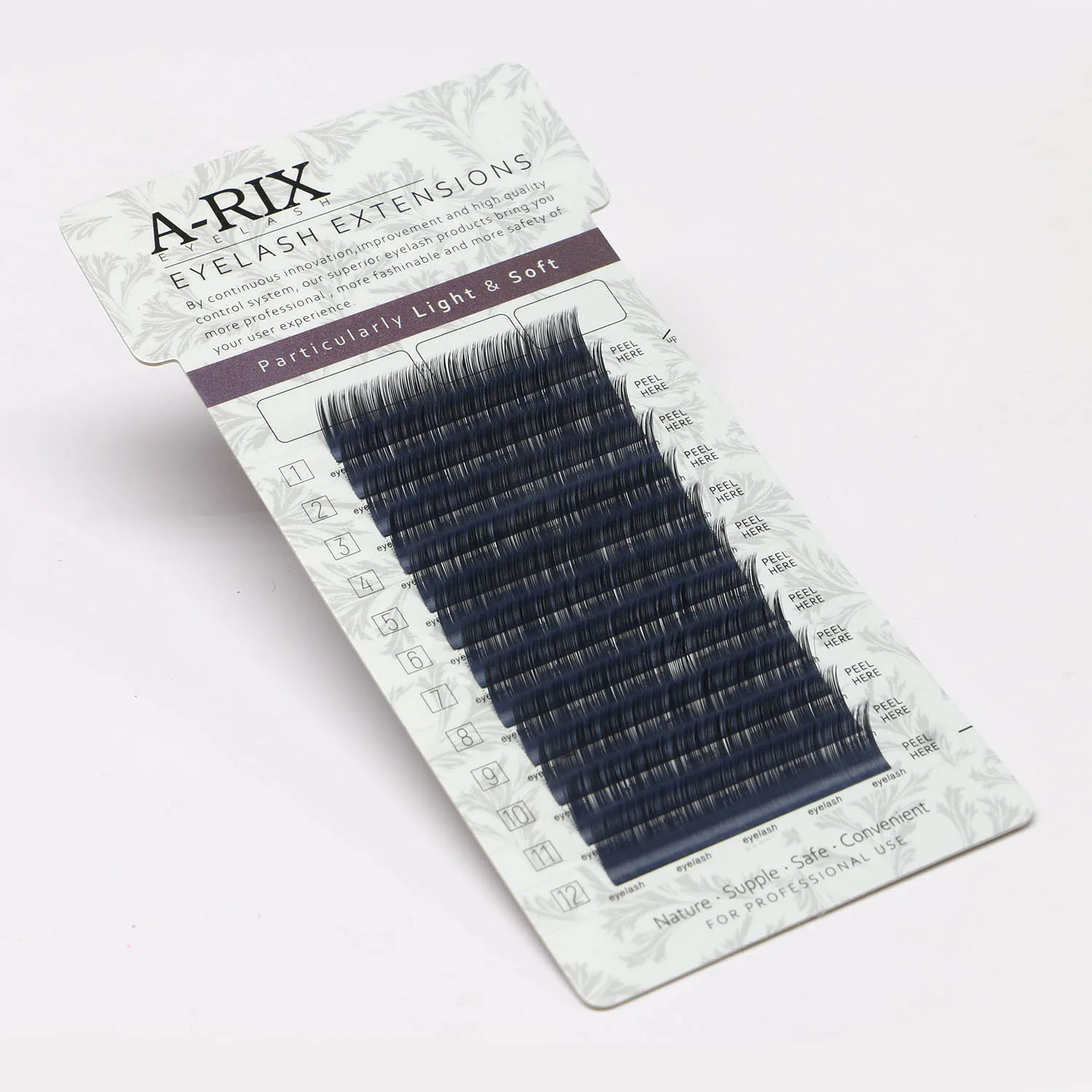
Private Label Individual Korean Silk Soft Siberian Mink Volume colored Eyelash Extension Lashes 