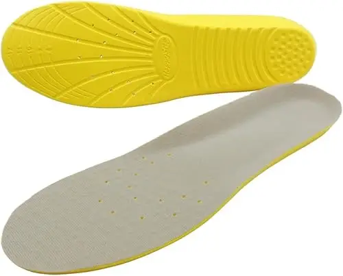 Memory Foam Insoles with Arch Support, Comfort Everyday Shoe Insoles Cushioning, and Shock Absorption Relieve Plantar Fasciitis
