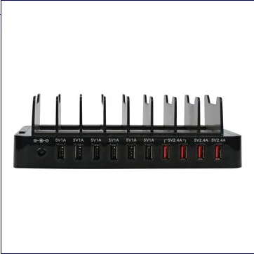 Hot selling 10 port USB fast power charging station