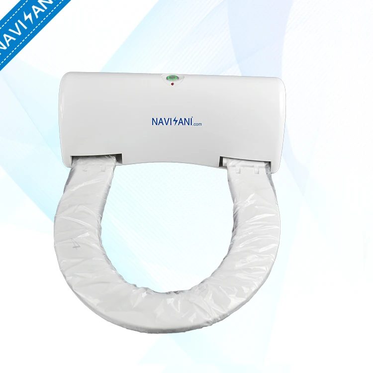 Anti-bacteria plastic toilet seat with automatic sanitary film for public toilet bowls
