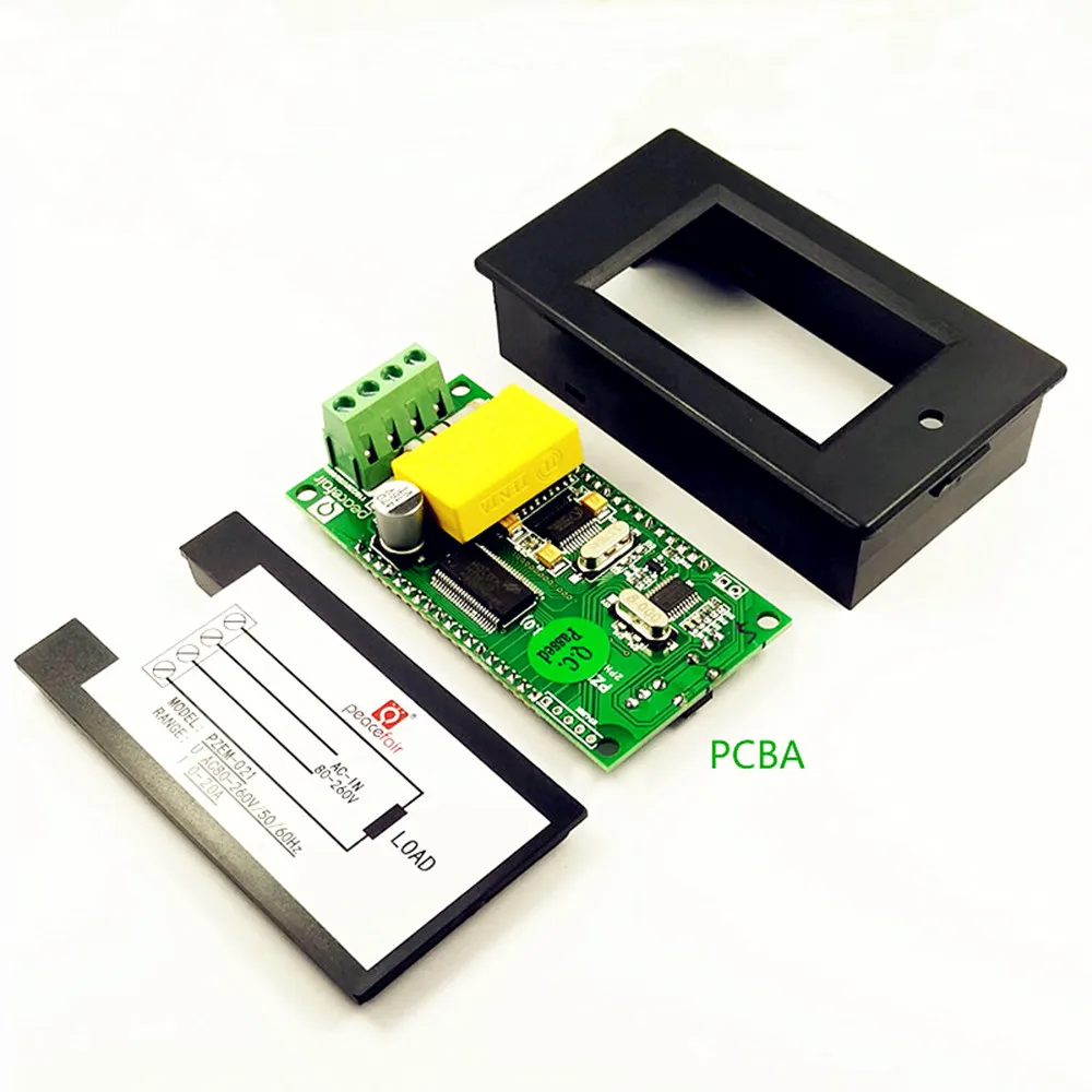 Цифровой вольтметр амперметр с ЖК-дисплеем диапазон измерения 0-20 А 80-260 В переменного