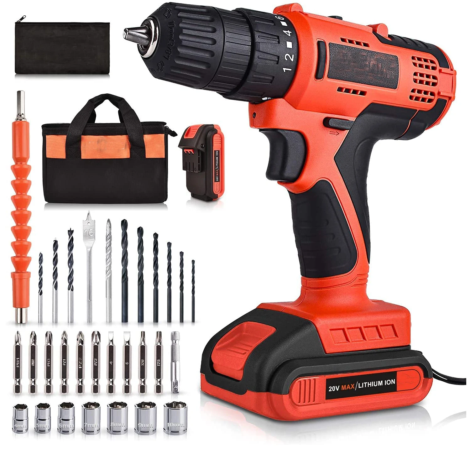 
Высококачественные электроинструменты, ударный гайковерт с литиевой батареей, электрическая дрель, Комбинированные комплекты, сверлильный станок, пневматическая мощность, легкое сверление 