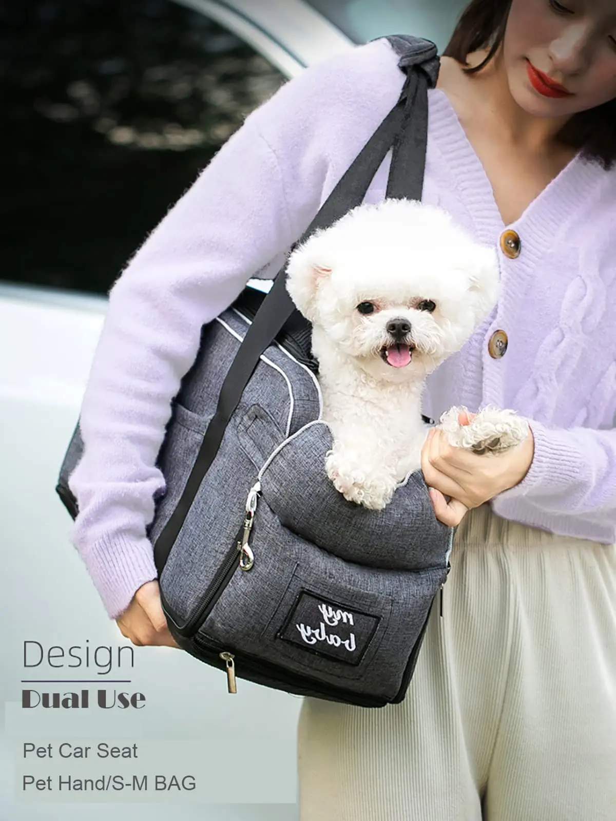small pet carriers travel bag Pet charter car carrying pet safety seat center control bed