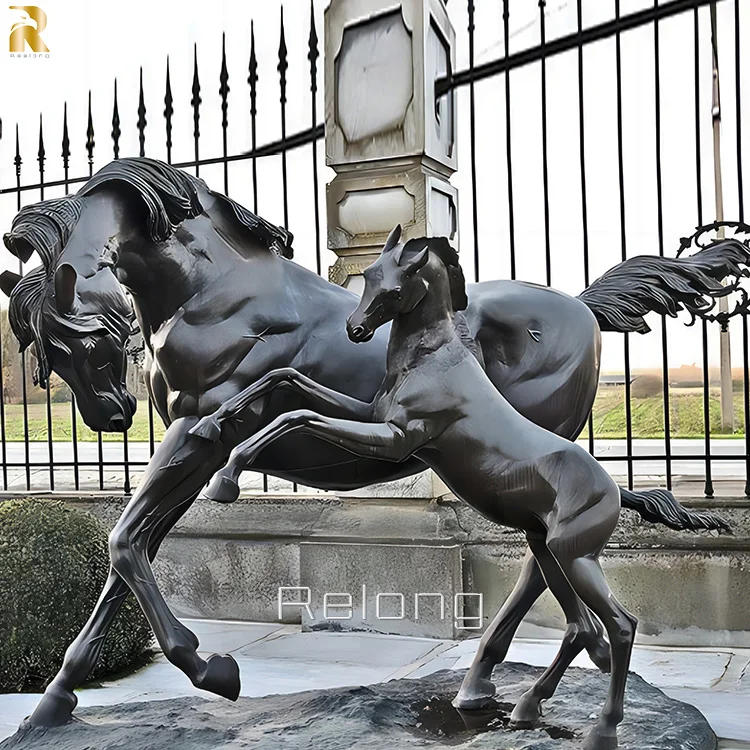 Hot Sale Life Size Outdoor Metal Decoration Animal Horse Bronze Statue Sculpture