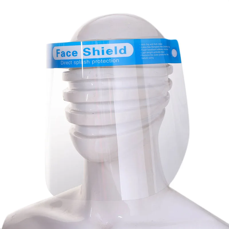 
High Quality Plastic Protection Isolation Anti-Fog Full Face Shield with Sponge 