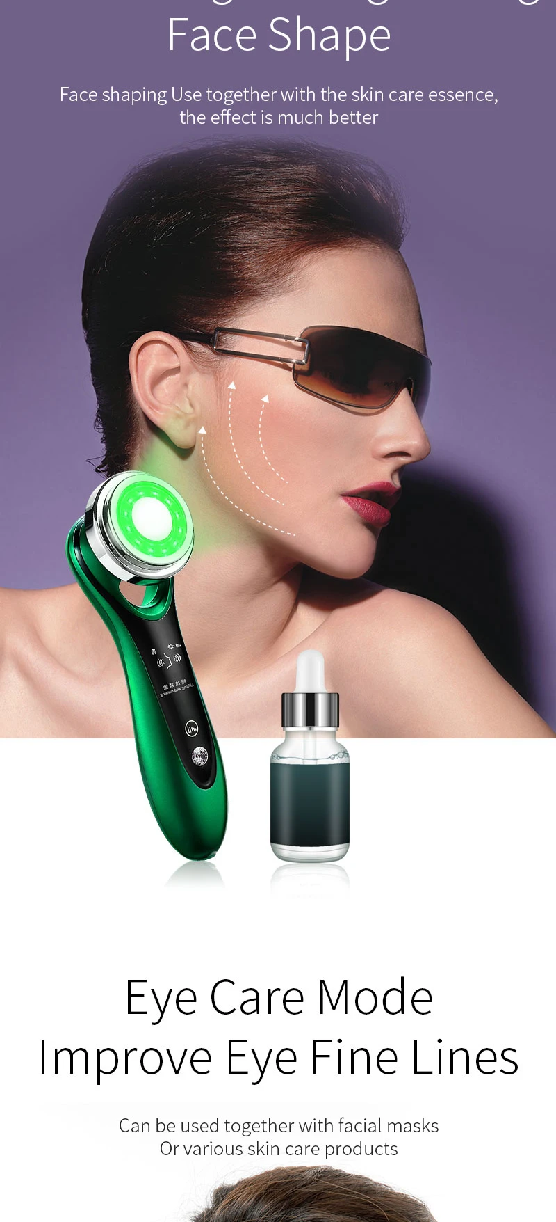 New Trends Facial Clean Product Galvanic Machine Therapy  Lifting Multiple Beauty Instrument