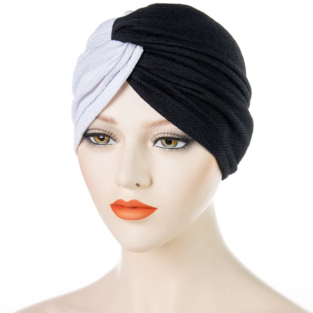 Zipeiwin 2022 Manufacturers Stock Spliced Turban Hat Cross Twist Knotted Headwraps
