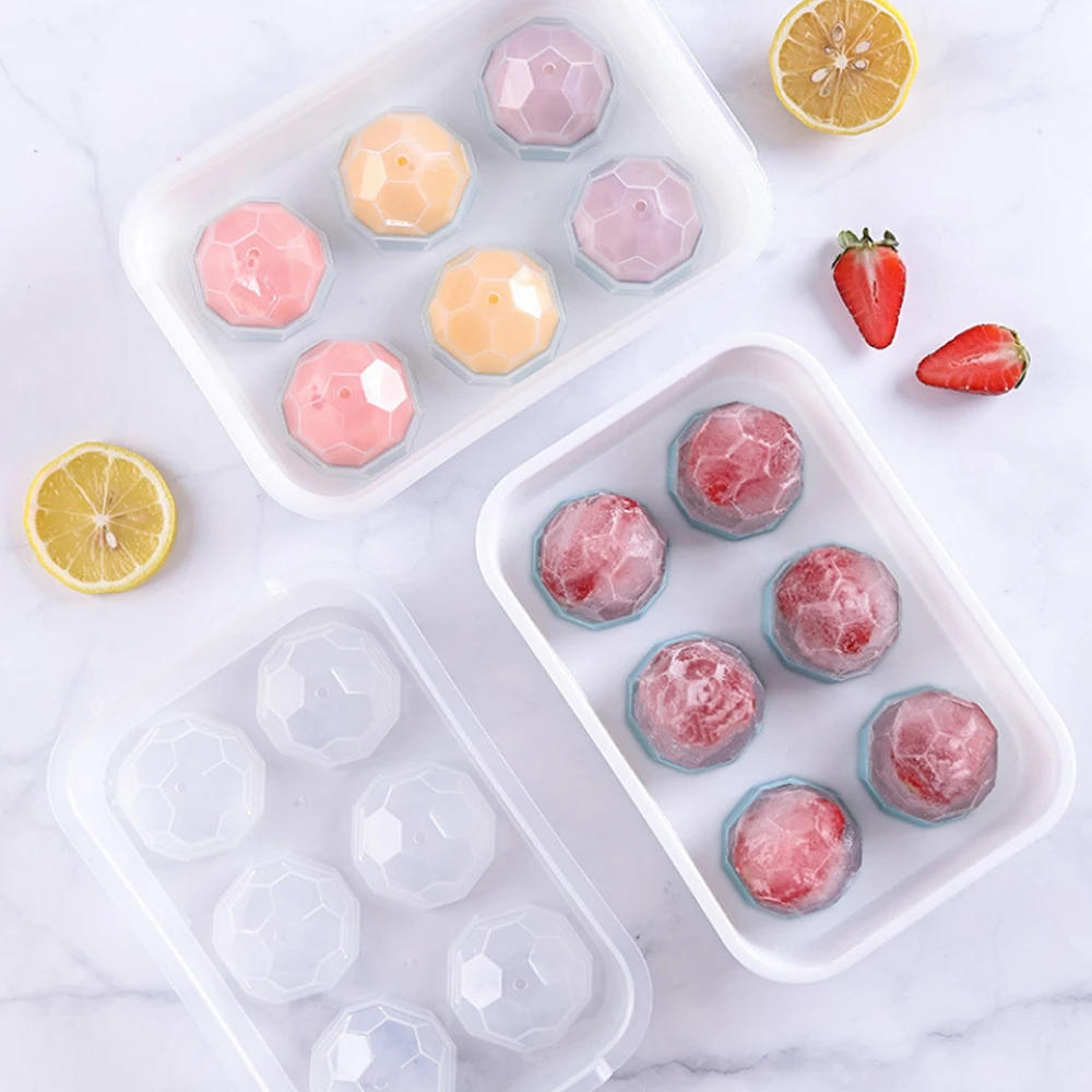 2021 Креативный дизайн сок желе виски шар льда Куб Плесень с крышкой