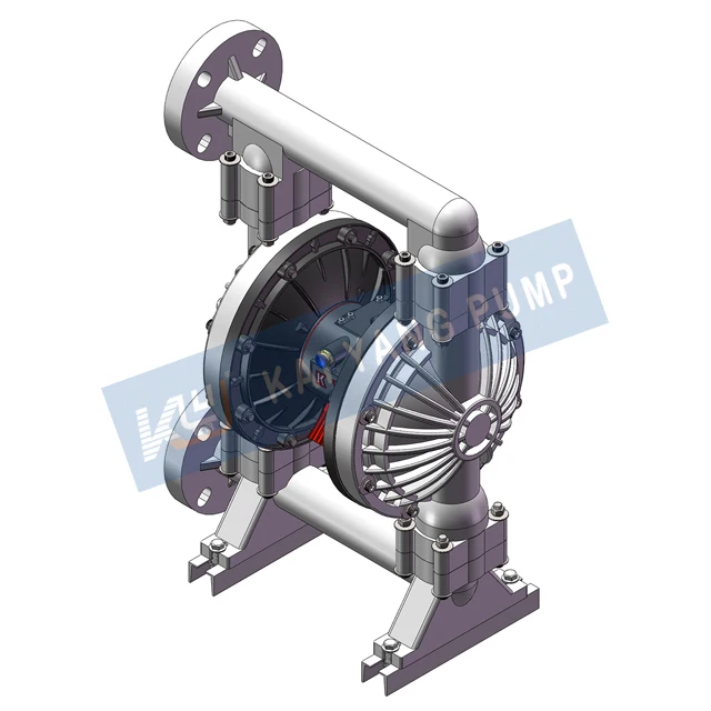 Large Diameter Flow Polypropylene Pneumatic Diaphragm Pump Wide Applicability Adapt To Different Liquid Media