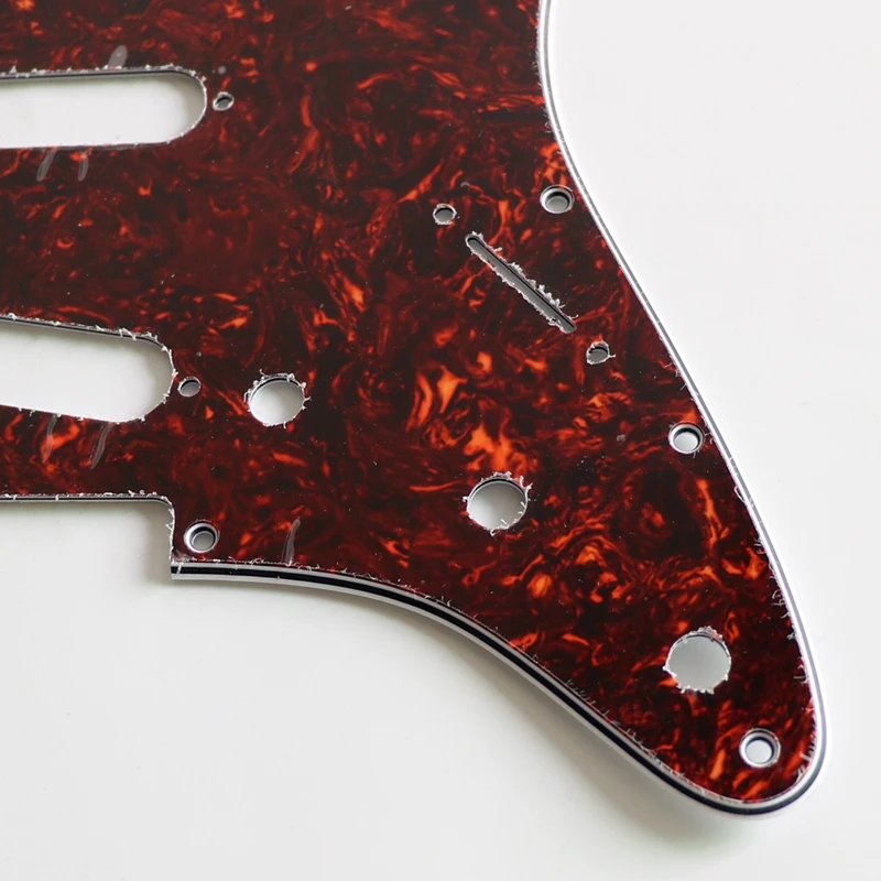 Donlis SSS celluloid top brown tortoise 62 ST Electric Guitar Pickguard for wholesale guitar parts