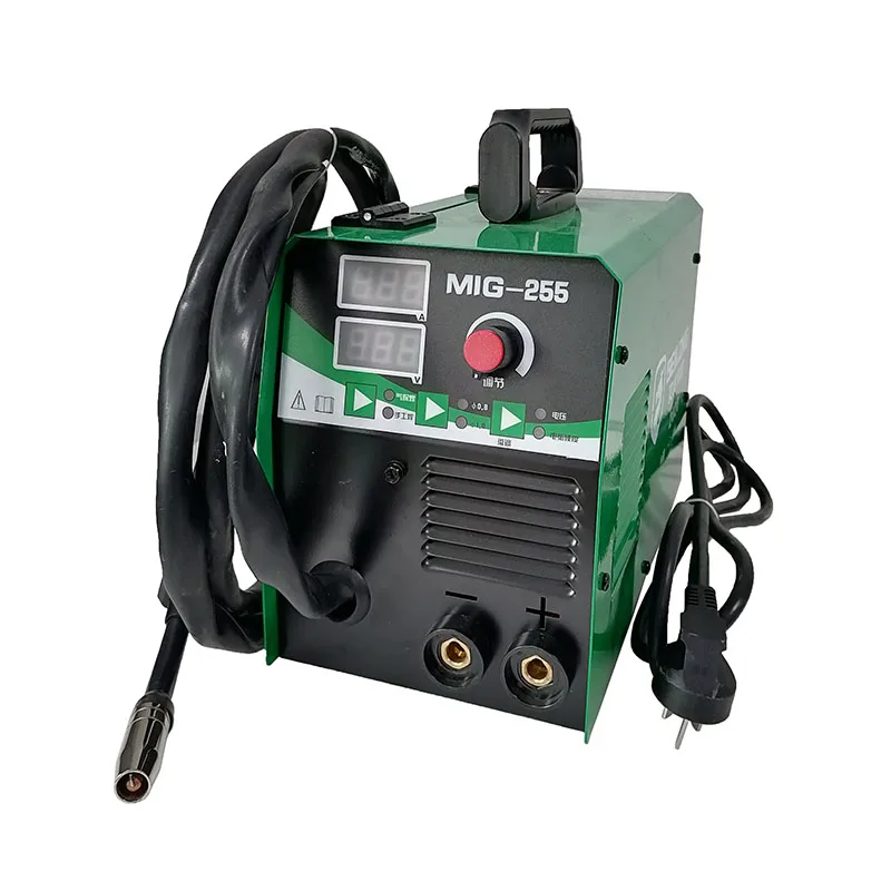 Низкая цена 220V 110V Pulse Mig 255 алюминиевый сварочный аппарат