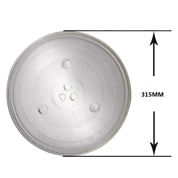 Сменный поворотный стол из микроволнового стекла для небольшой микроволновой стеклянной пластины