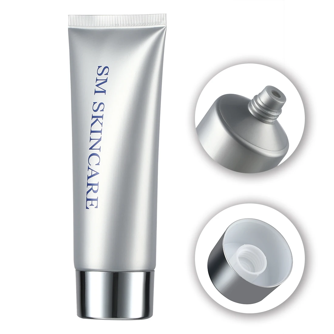 Fashion OEM color 50 75ml 100ml 18mm Cosmetic PE Plastic Squeeze Cream Lotion PE Hose Soft Tube with Aluminum Cap