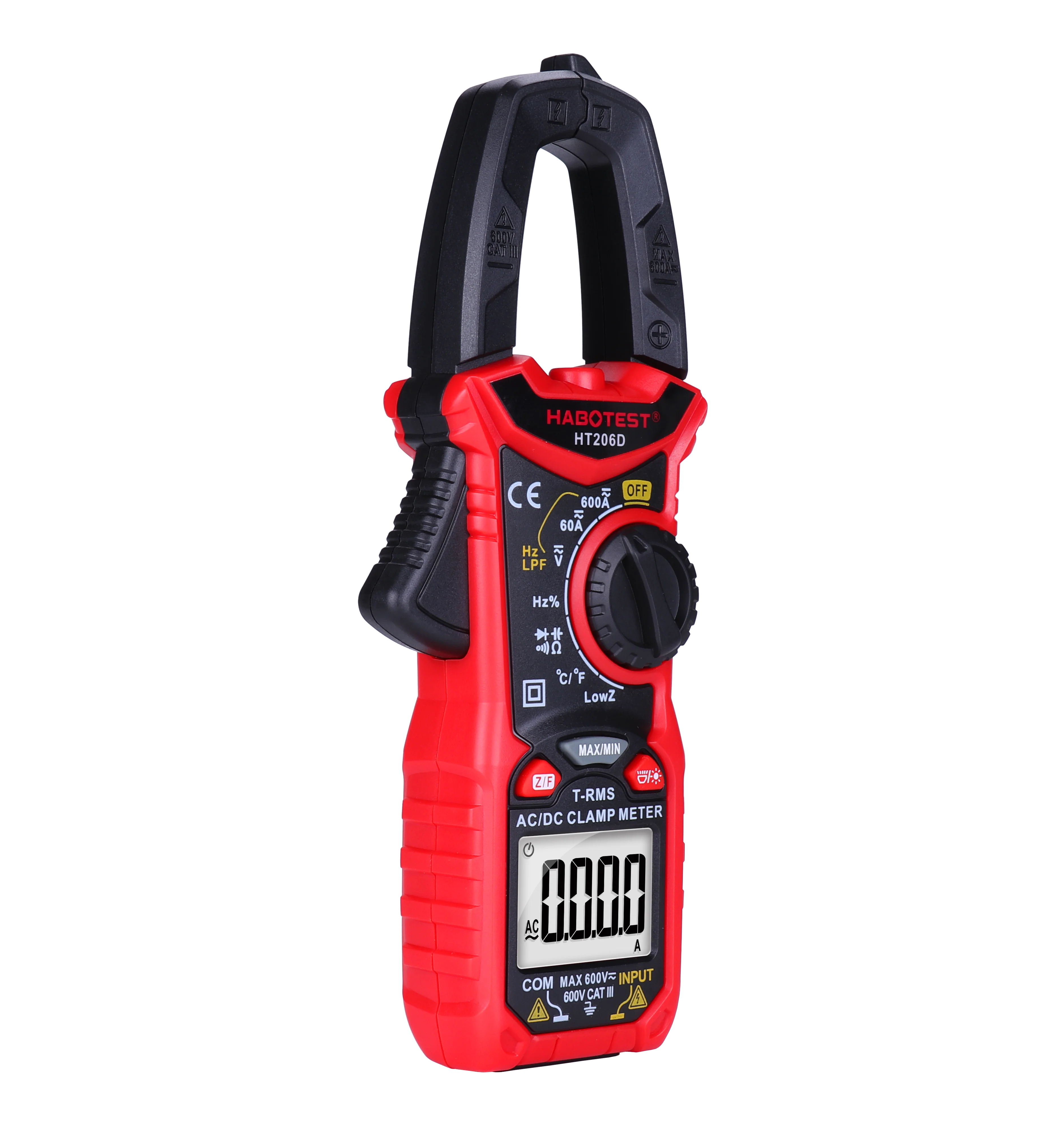 Clamp Meter Smart Voltage Voltmeter 200A Ammeter Electric Frequency Tester 6000 Count AC/DC Digital Clamp Meter