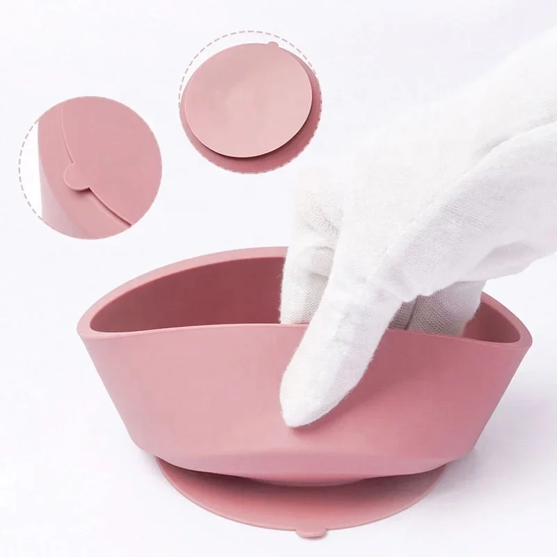 Kangwen Factory Anti Spill Kid Child Silicon Suction Babi Feed Silicone Baby Feeding Food Bowl For Babies