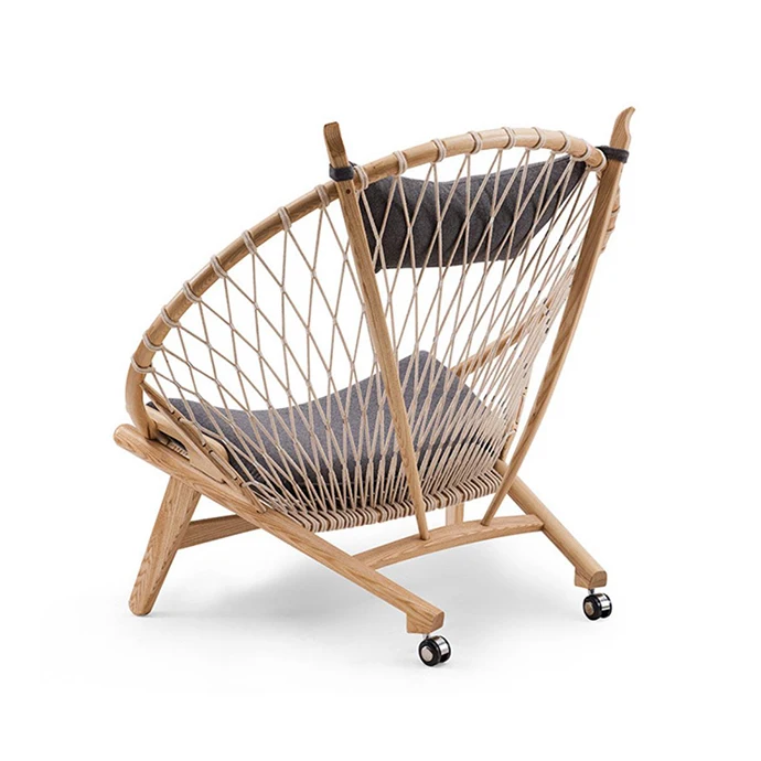 
Modern style replica Circle wooden lounge chair 
