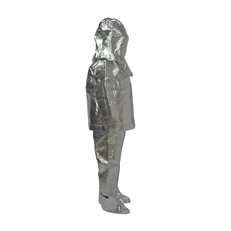 
Thermal Radiation Firefighter Uniform Thermal Radiation Fire Proximity Suit Aluminium Foil Firefighting Suit 