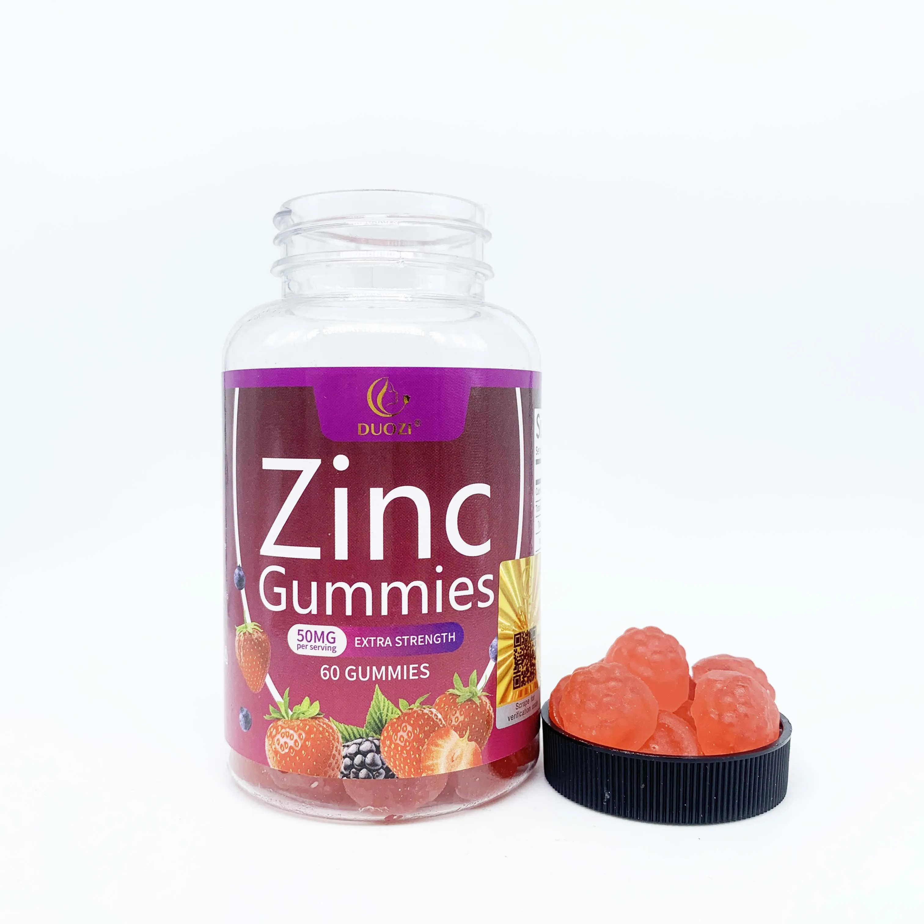 OEM food supplement antioxidants Zinc gummies best natural zinc supplement extra strength Zinc gummy candy