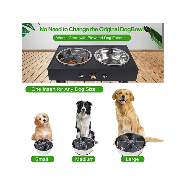 Slow Feeder Insert 2024 Popular Item For Pet Dog Cat Gray Color OEM/ODM Logo Package Silicone Feeder Insert