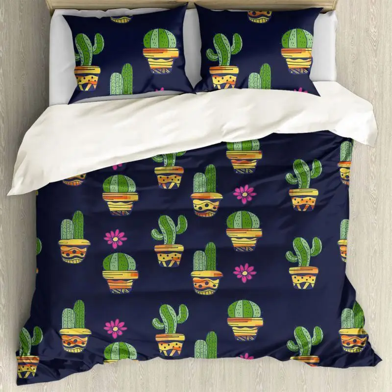 Корейский комплект постельного белья в прямом эфире кактус постельное белье Роскошные Пользовательские наволочка полоску Отель наборы для ухода за