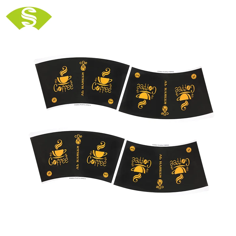 eco-friendly biodegradable pla coated paper cup fan supplier